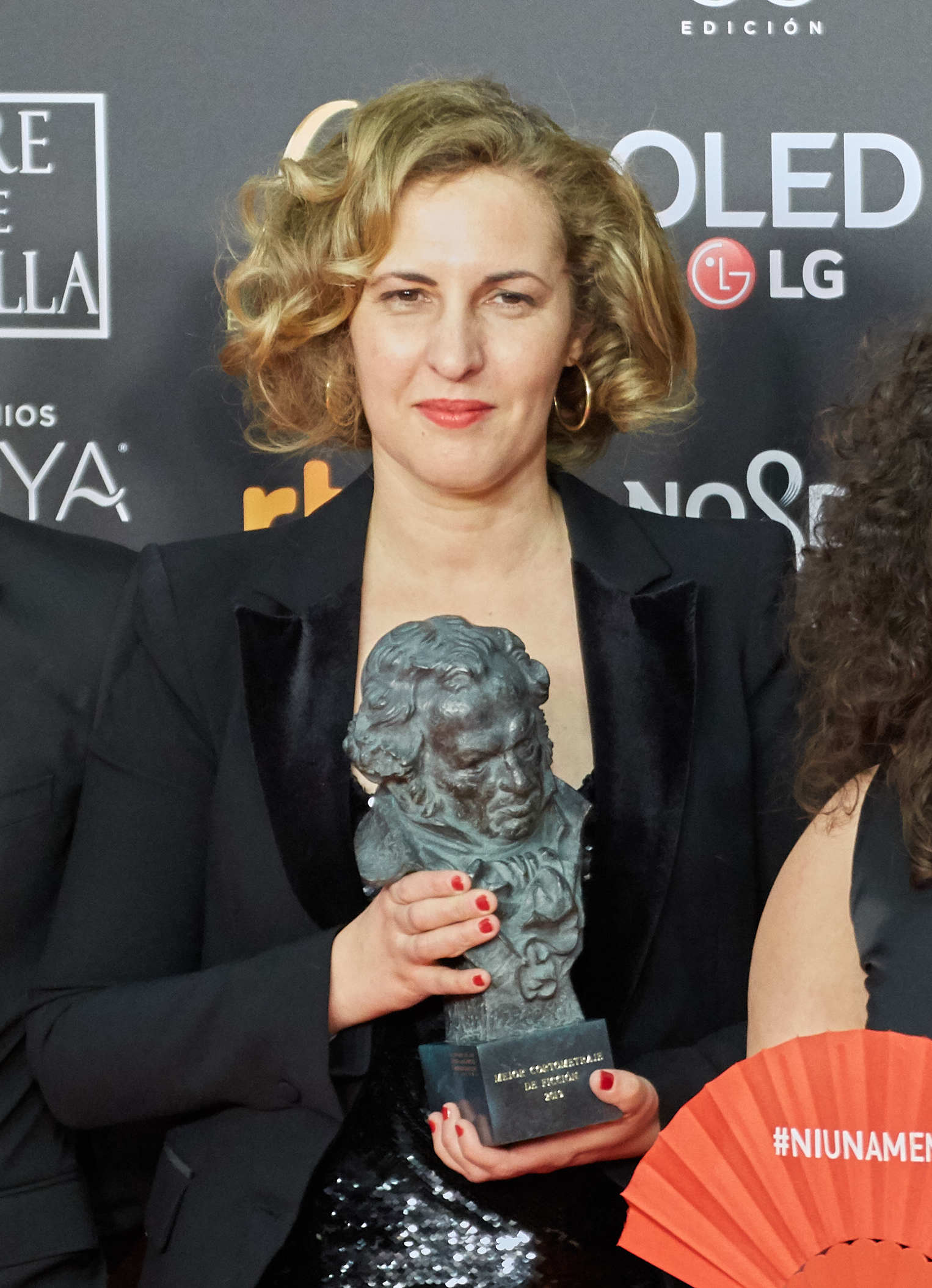 Portrait of Carlota Pereda at the 2019 Goya Awards.