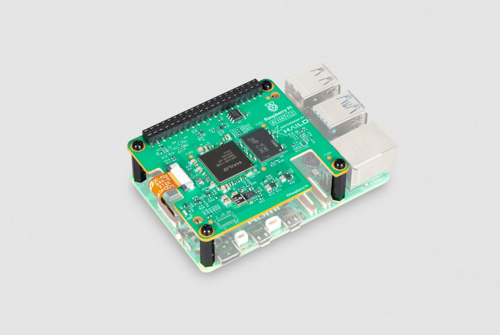 AI HAT+ 2 mounted on a Raspberry Pi 5