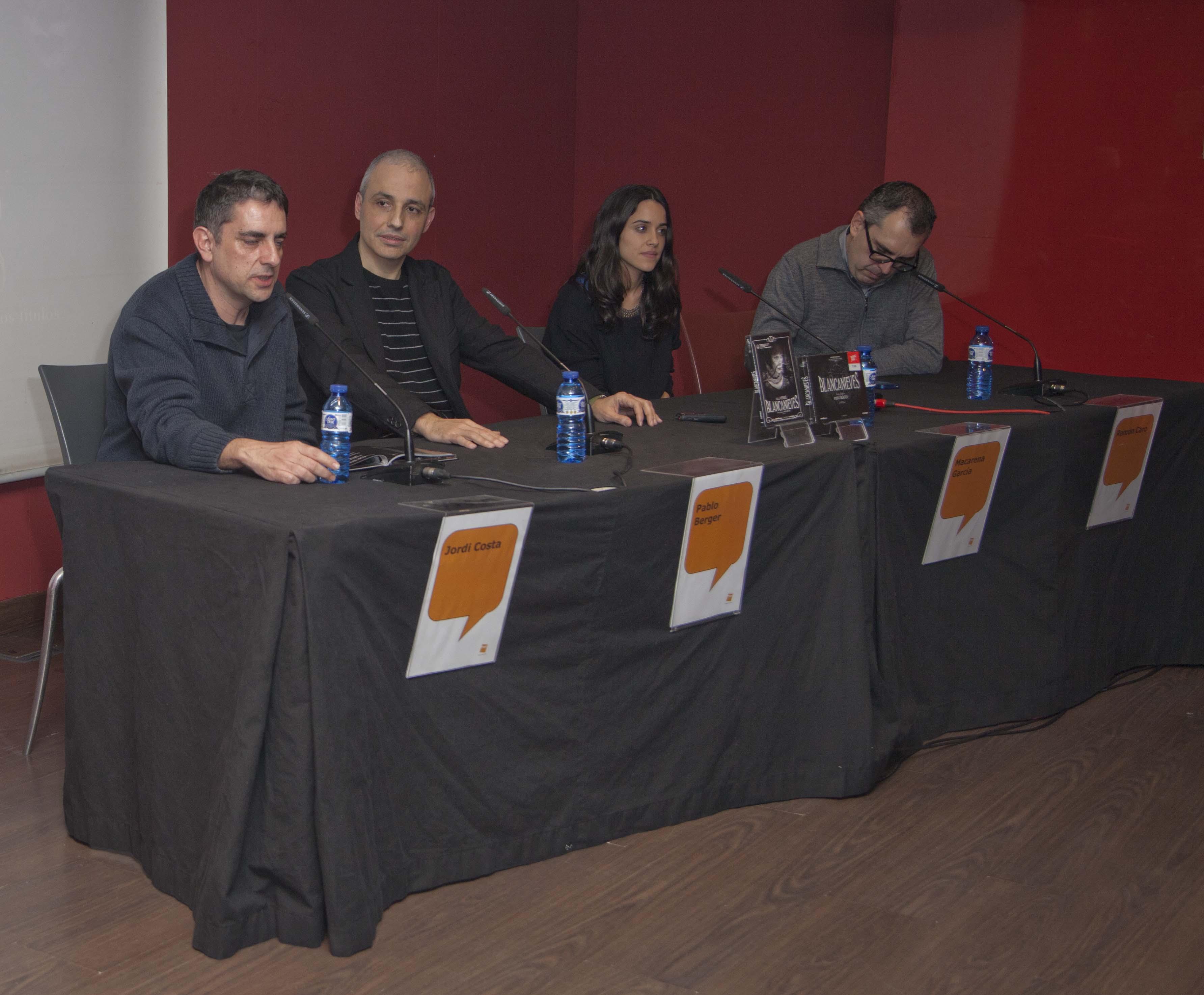 Pablo Berger and other participants at a 2013 panel.